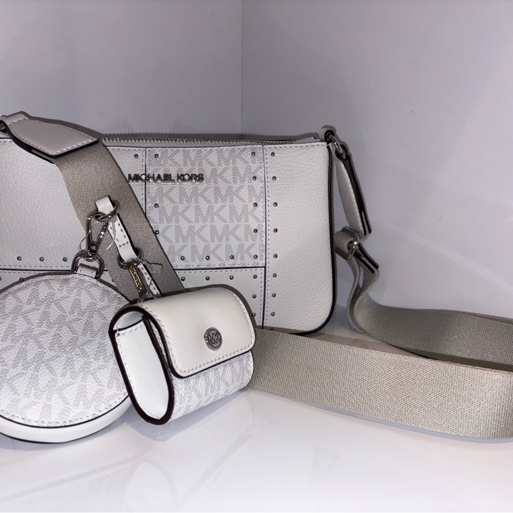 Michael Kors White Crossbody Bag Set